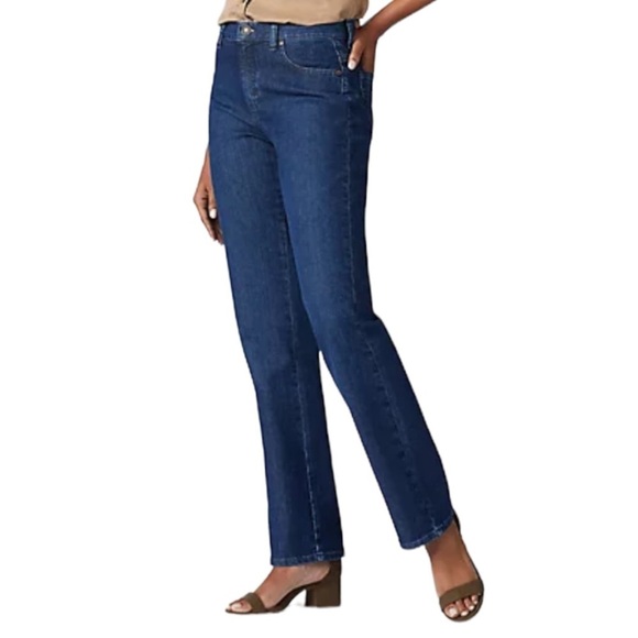 Riders By Lee Dark Wash Relaxed Straight Leg 16 M - Picture 2 of 11